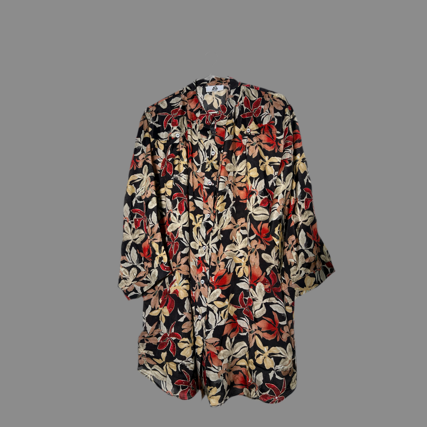 Viscose Cotton shirt with Embroidery