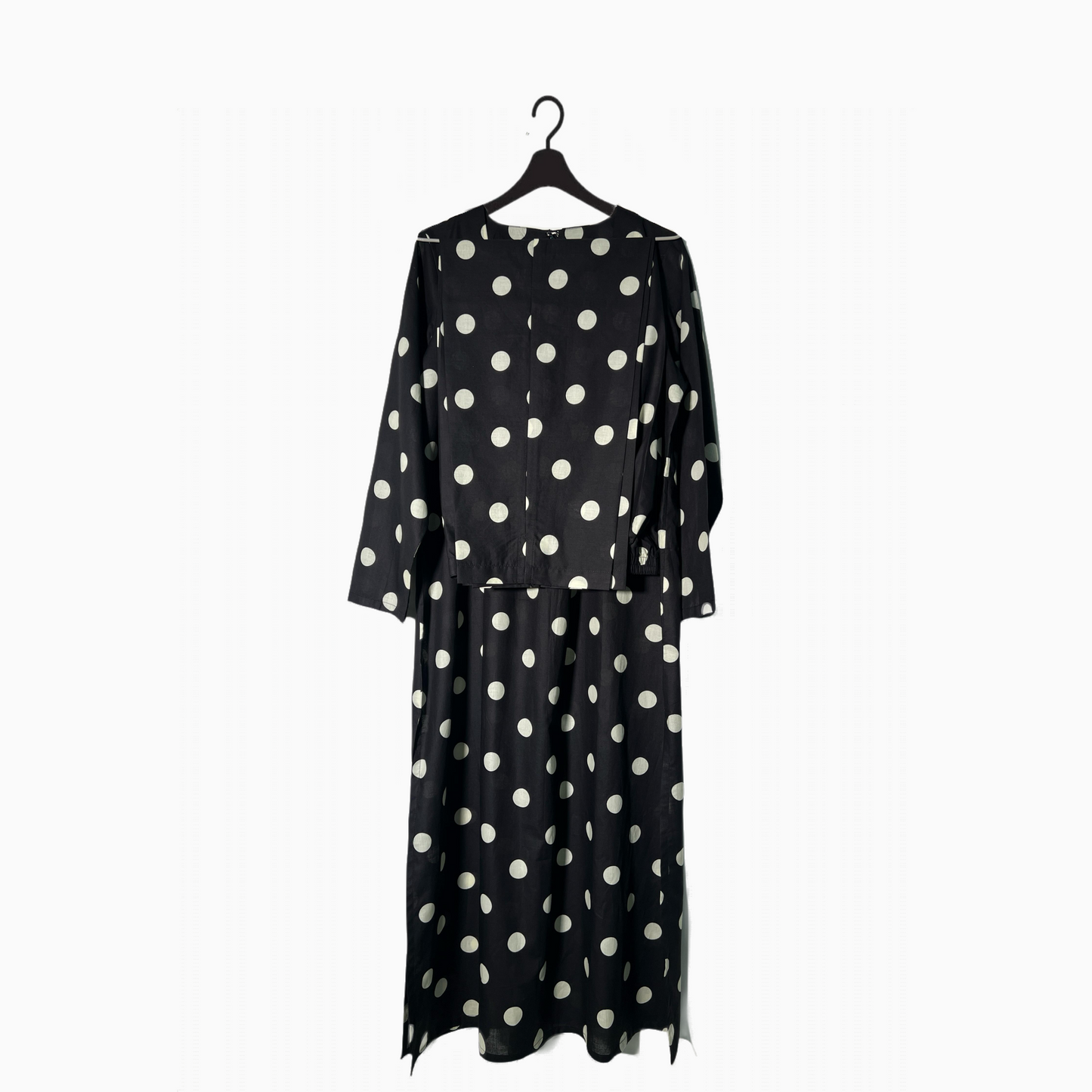 Black Polka dot cotton dress
