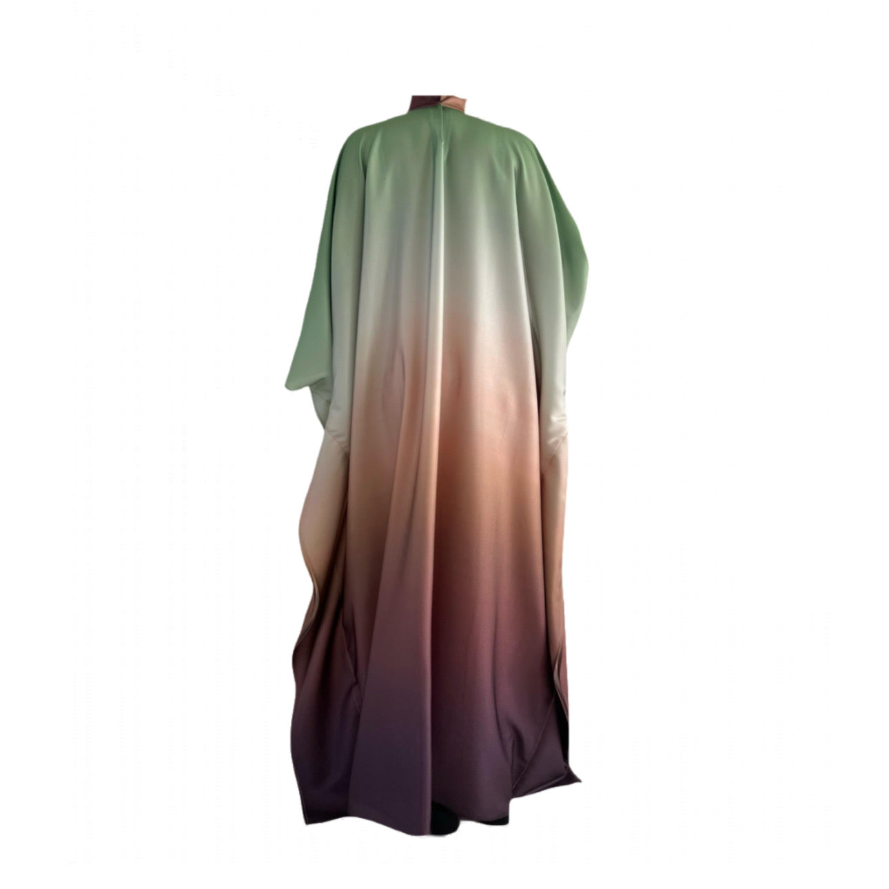 3 Shades Synthetic CDC Umbre Green Free size Kaftan
