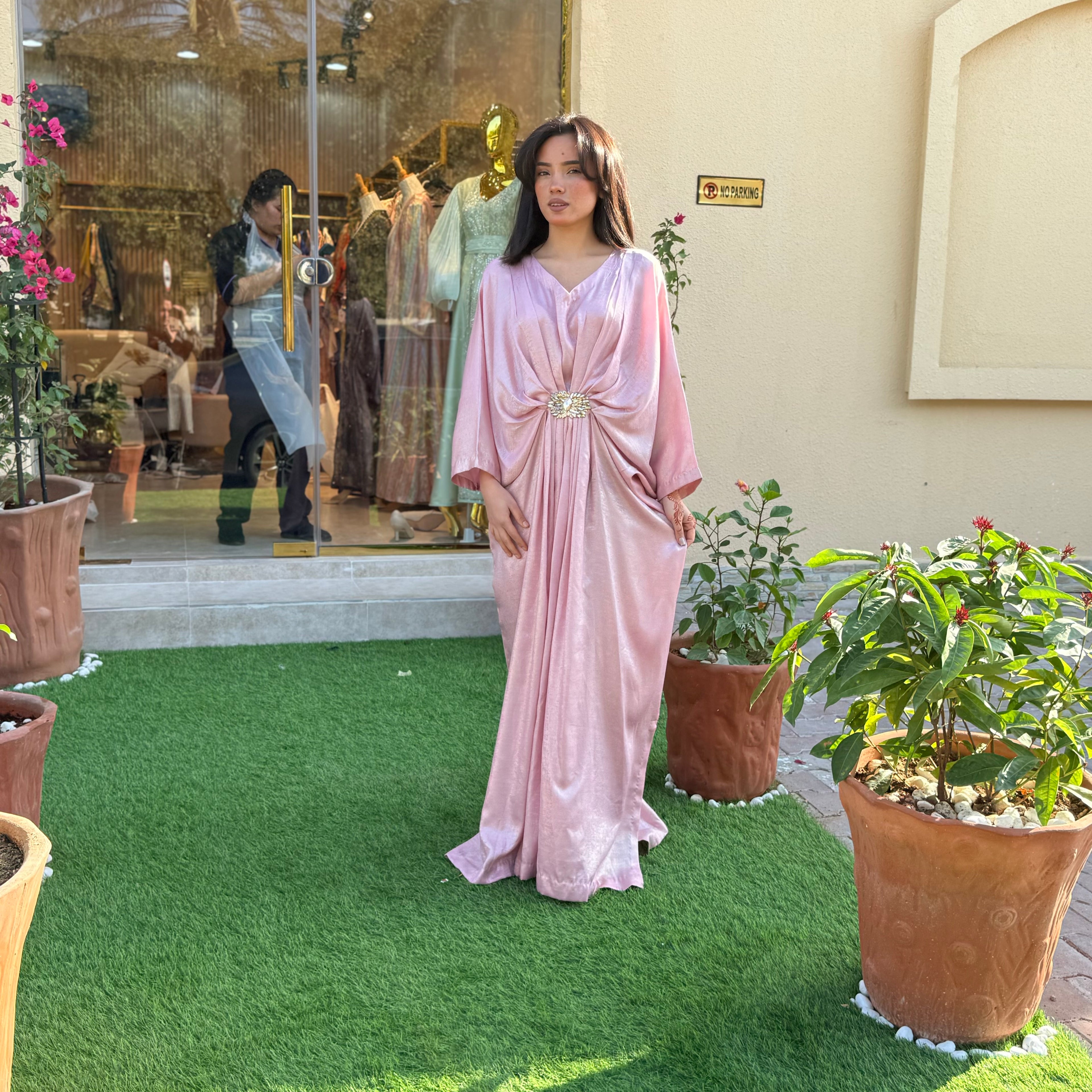 Rose Amira Kaftan Luxury Ensemble Stitched 1 Pc