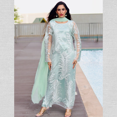 Classic Kurta Style Set Stitched 2 Pcs Set