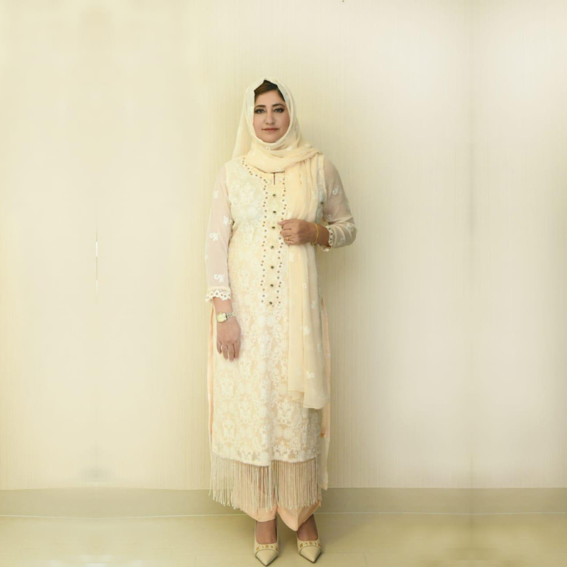 Golden Apricot Chikankari (3 piece set)