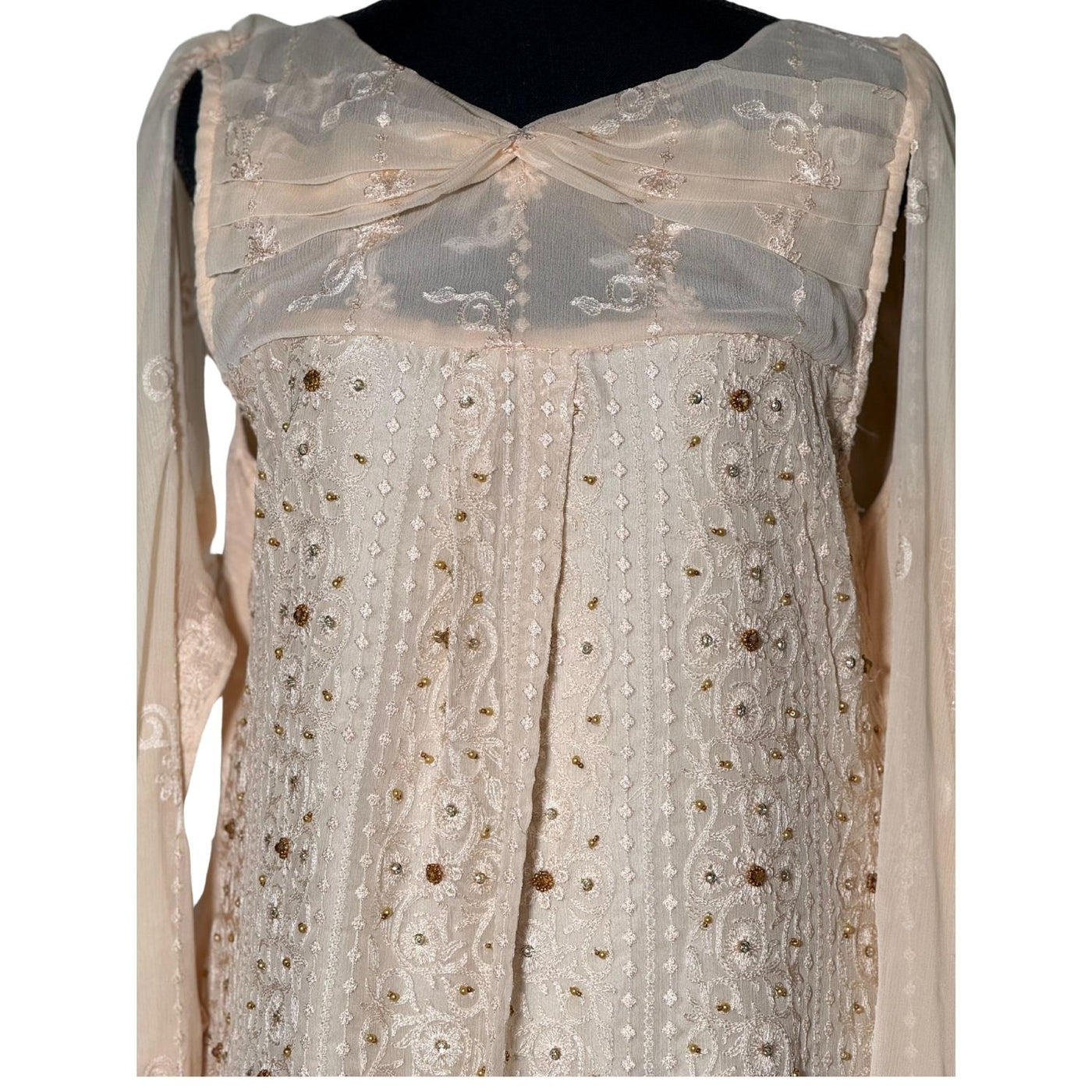 CHICKEN KARI Medium / Ivory / Price includes stitched Ready to Wear Outfit