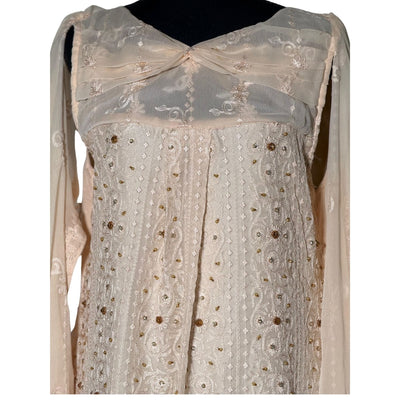 CHICKEN KARI Medium / Ivory / Price includes stitched Ready to Wear Outfit