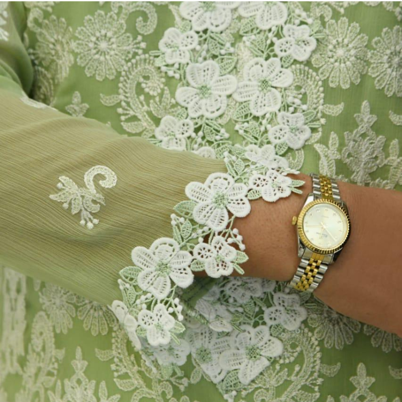 Luxury Couture Chikankari Stitched 3 Pcs Set