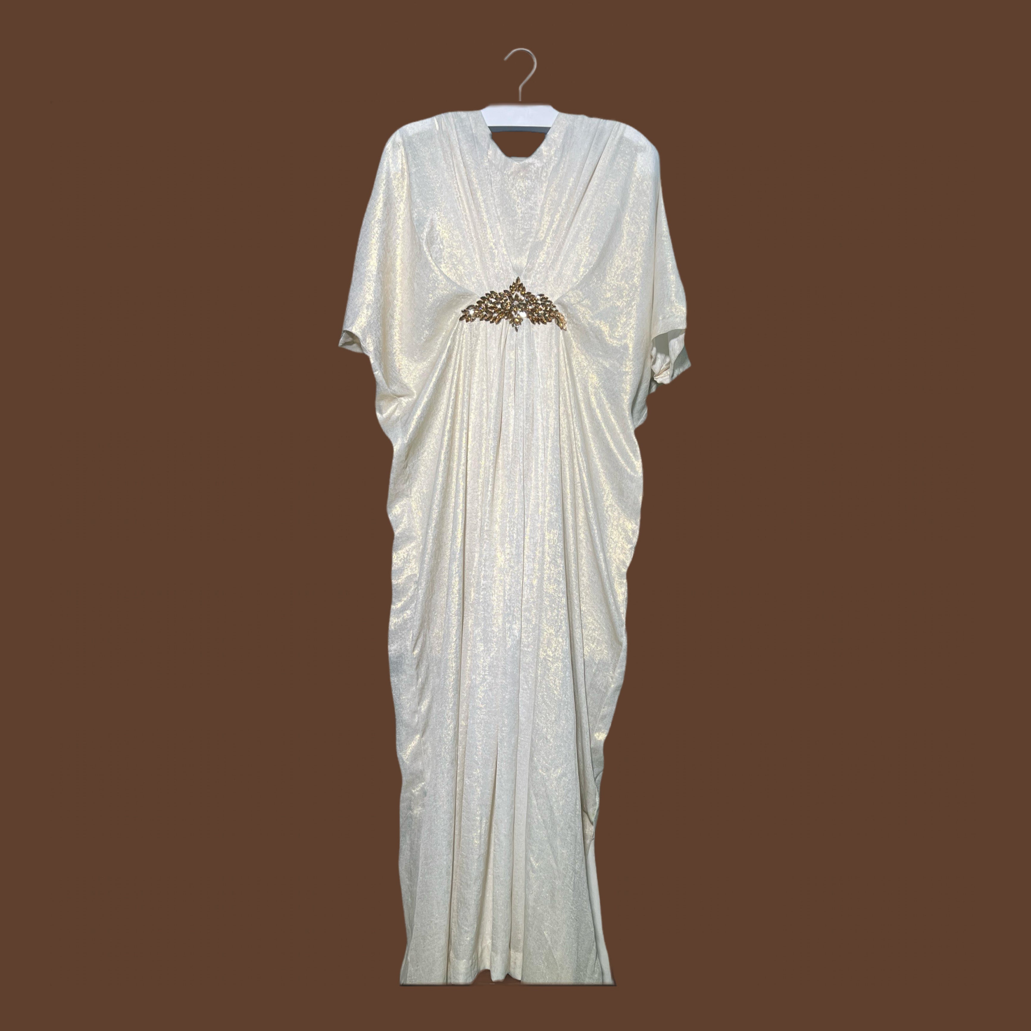 Foil Zari Kaftan Stitched 1 Pc