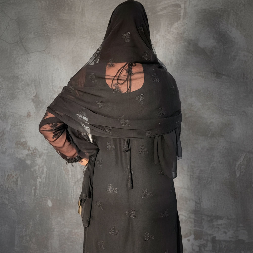 Noor Al-Layl (نور الليل) Embroidered Chiffon Stitched 3Pcs