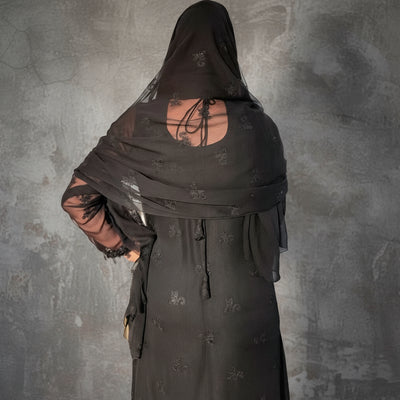 Noor Al-Layl (نور الليل) Embroidered Chiffon Stitched 3Pcs