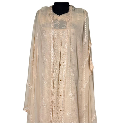 CHICKEN KARI Medium / Ivory / Price includes stitched Ready to Wear Outfit