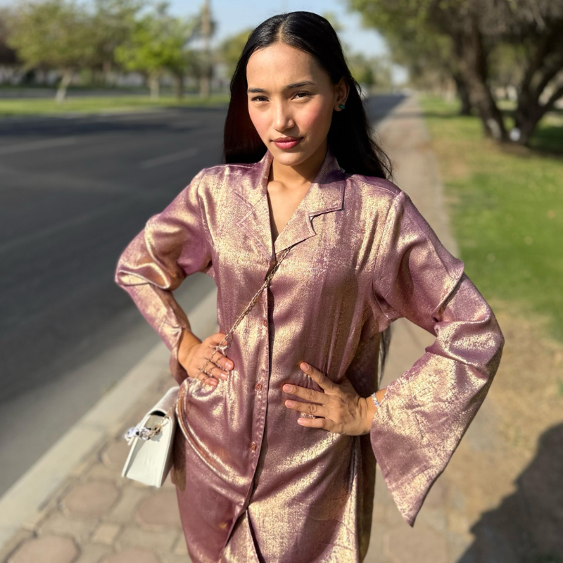 Foil zari Shirt and Top
