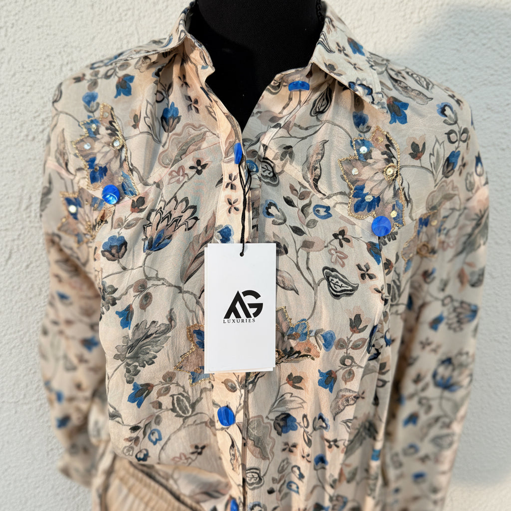 Silk & Sand Luxury Silk Stitched 2 Pcs Set