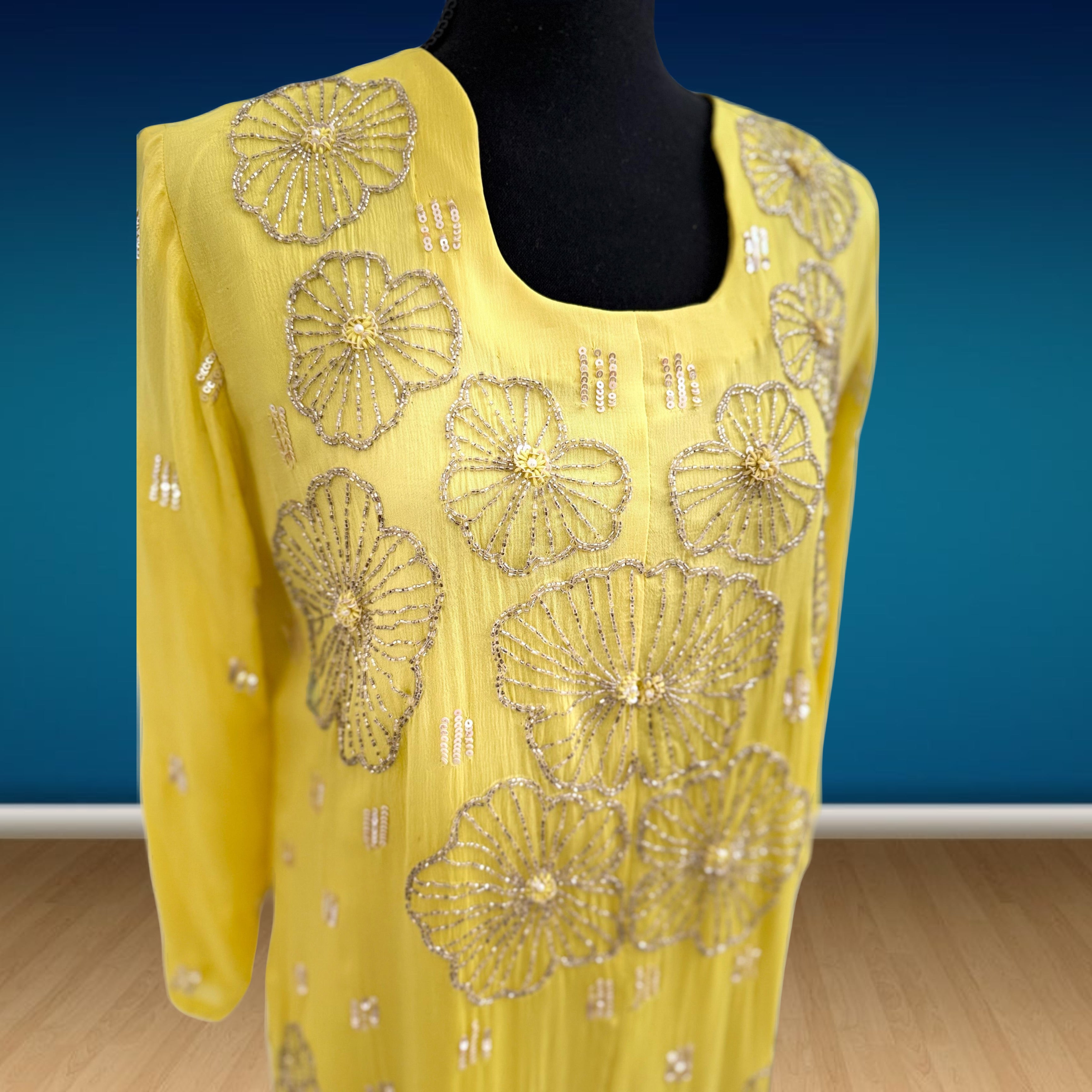 Mehndi Festive Embroidered Stitched 3 Pcs