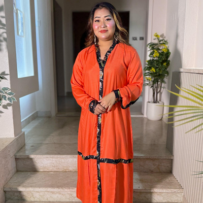 Casual Long Shirt with Button