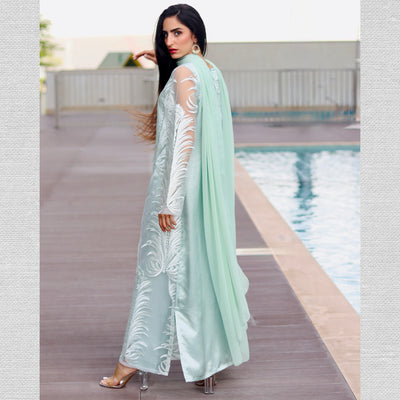 Classic Kurta Style Set Stitched 2 Pcs Set