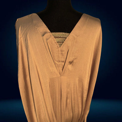 Luxury Traditional kaftan with Motif and pearls lace