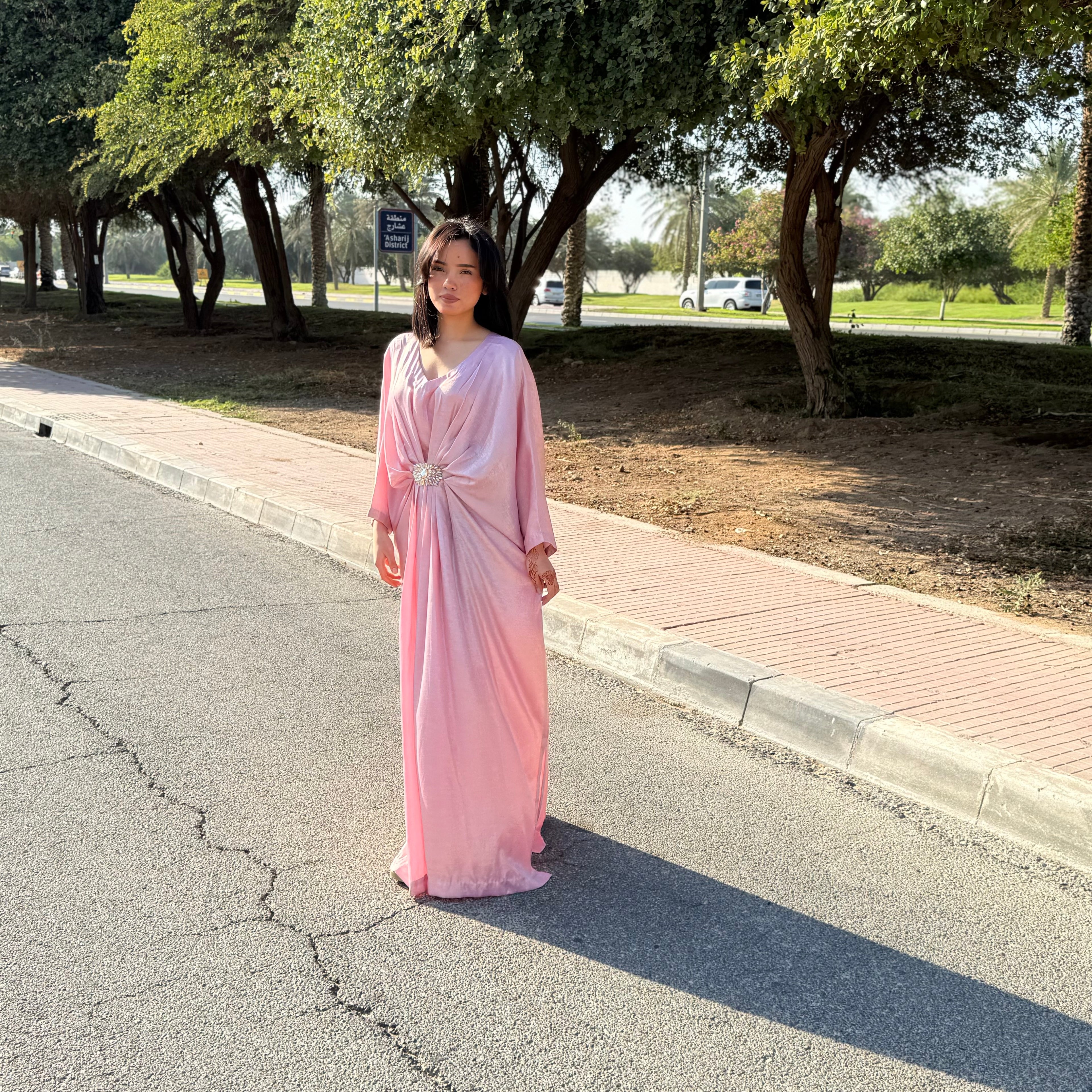 Rose Amira Kaftan Luxury Ensemble Stitched 1 Pc