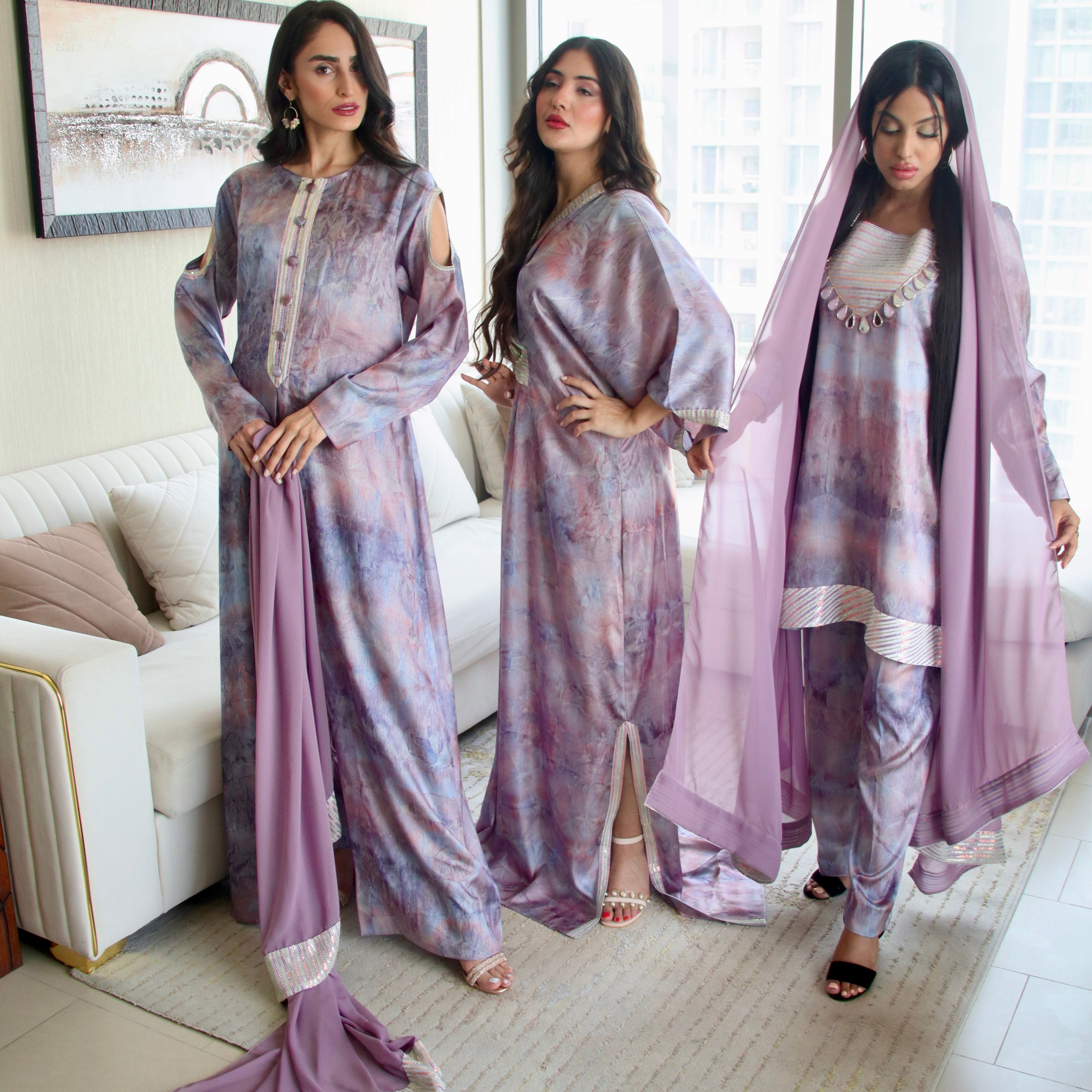 Mirror Embellished Stitched 3 Pcs