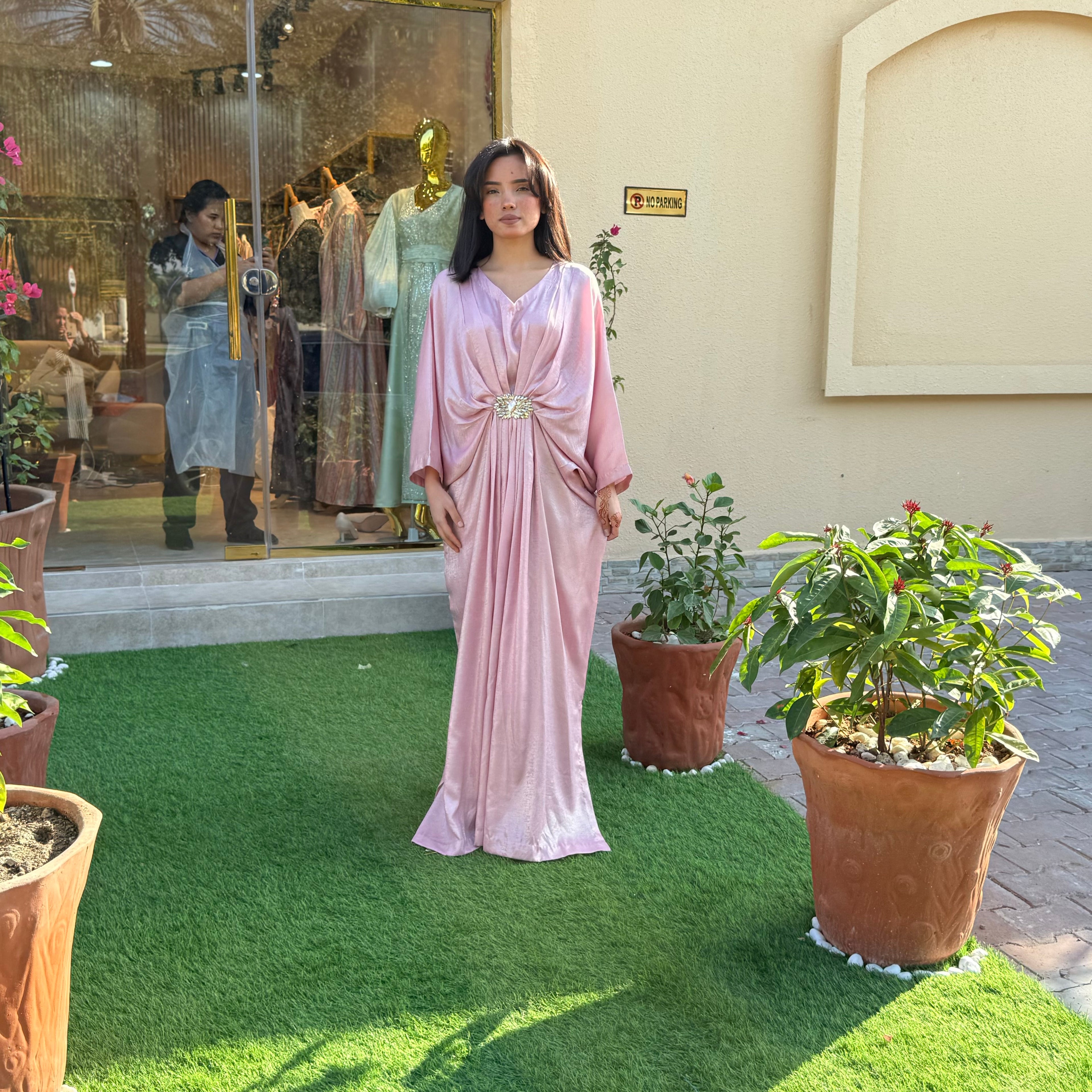 Rose Amira Kaftan Luxury Ensemble Stitched 1 Pc