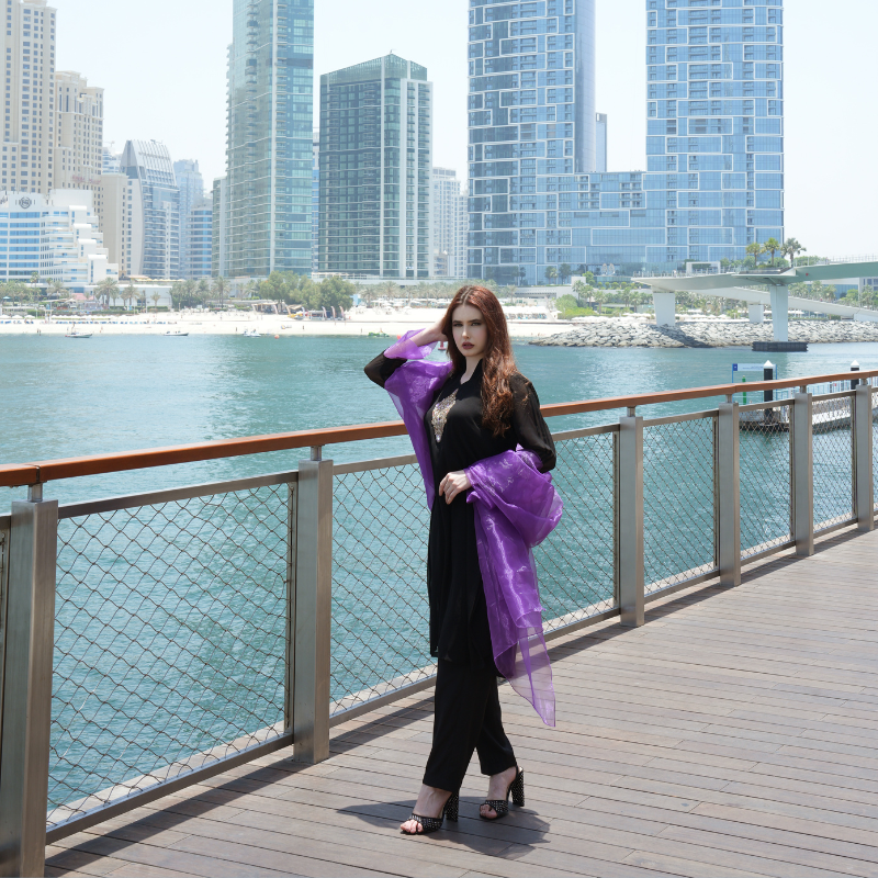 Midnight Manifest chiffon Stitched 2 Pcs