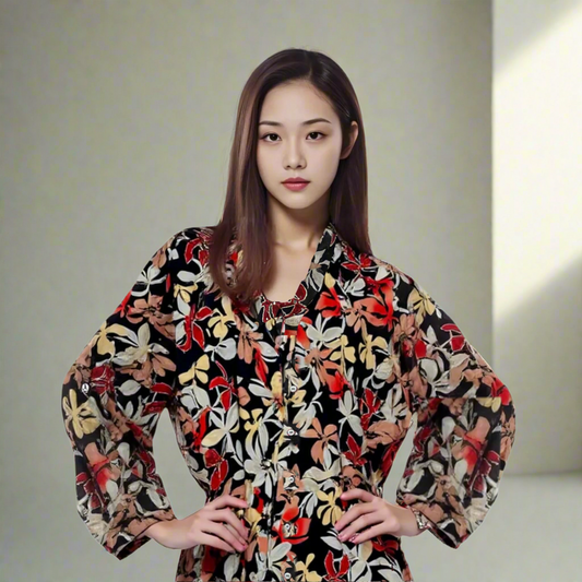 Viscose Cotton shirt with Embroidery