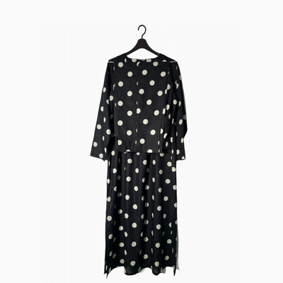 Black Polka dot cotton dress