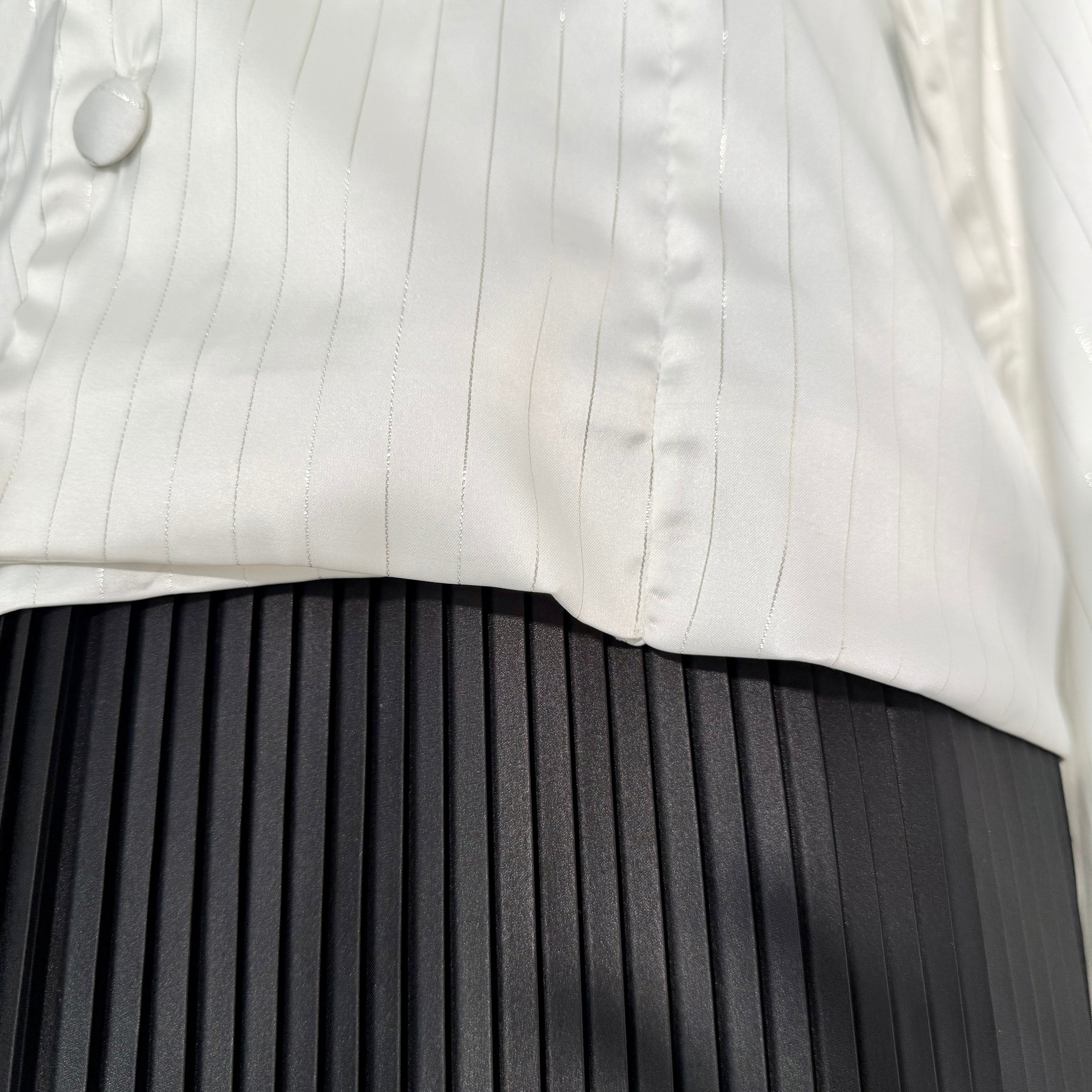 Crush Silk Skirt & Shirt Stitched 2 Pcs Ensemble