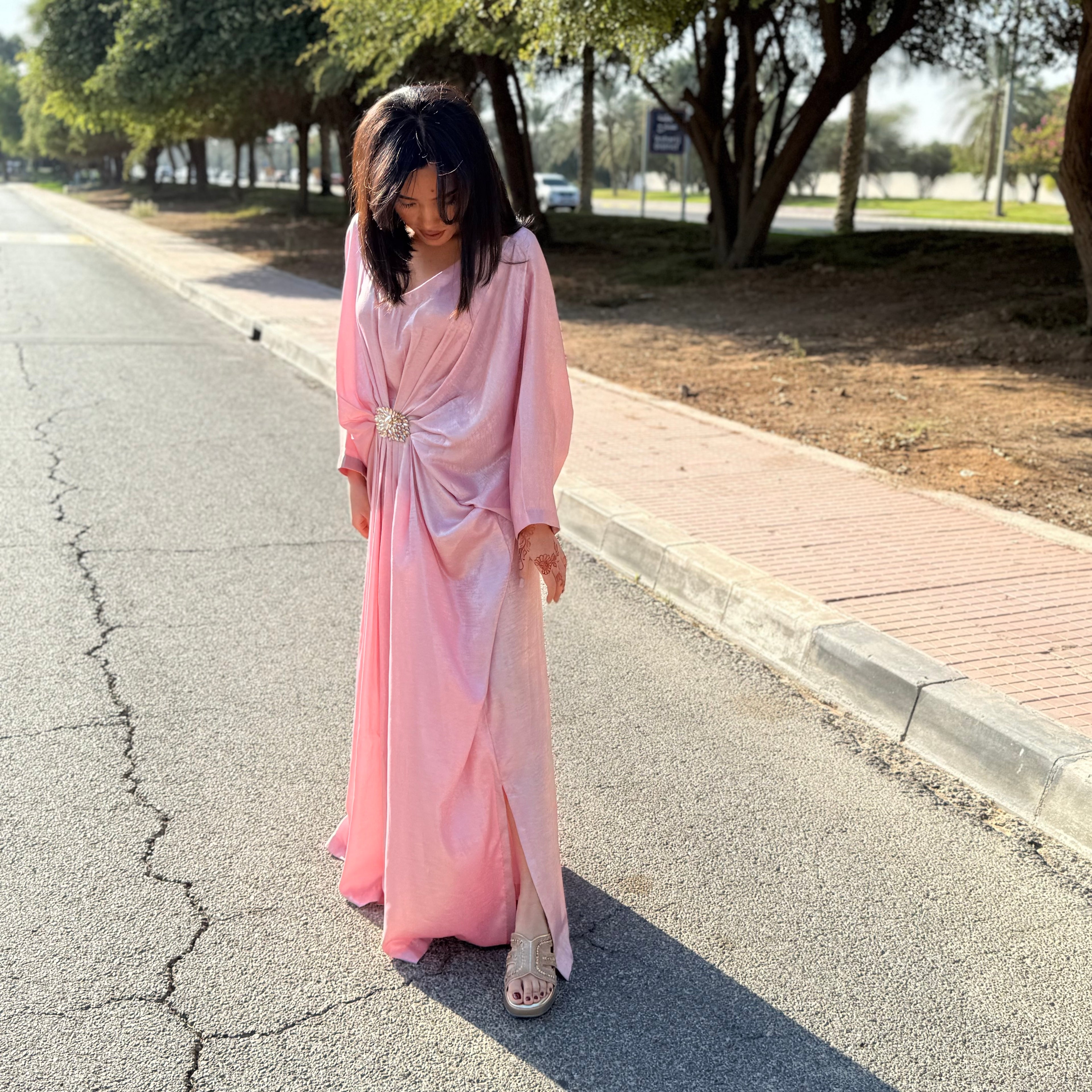 Rose Amira Kaftan Luxury Ensemble Stitched 1 Pc