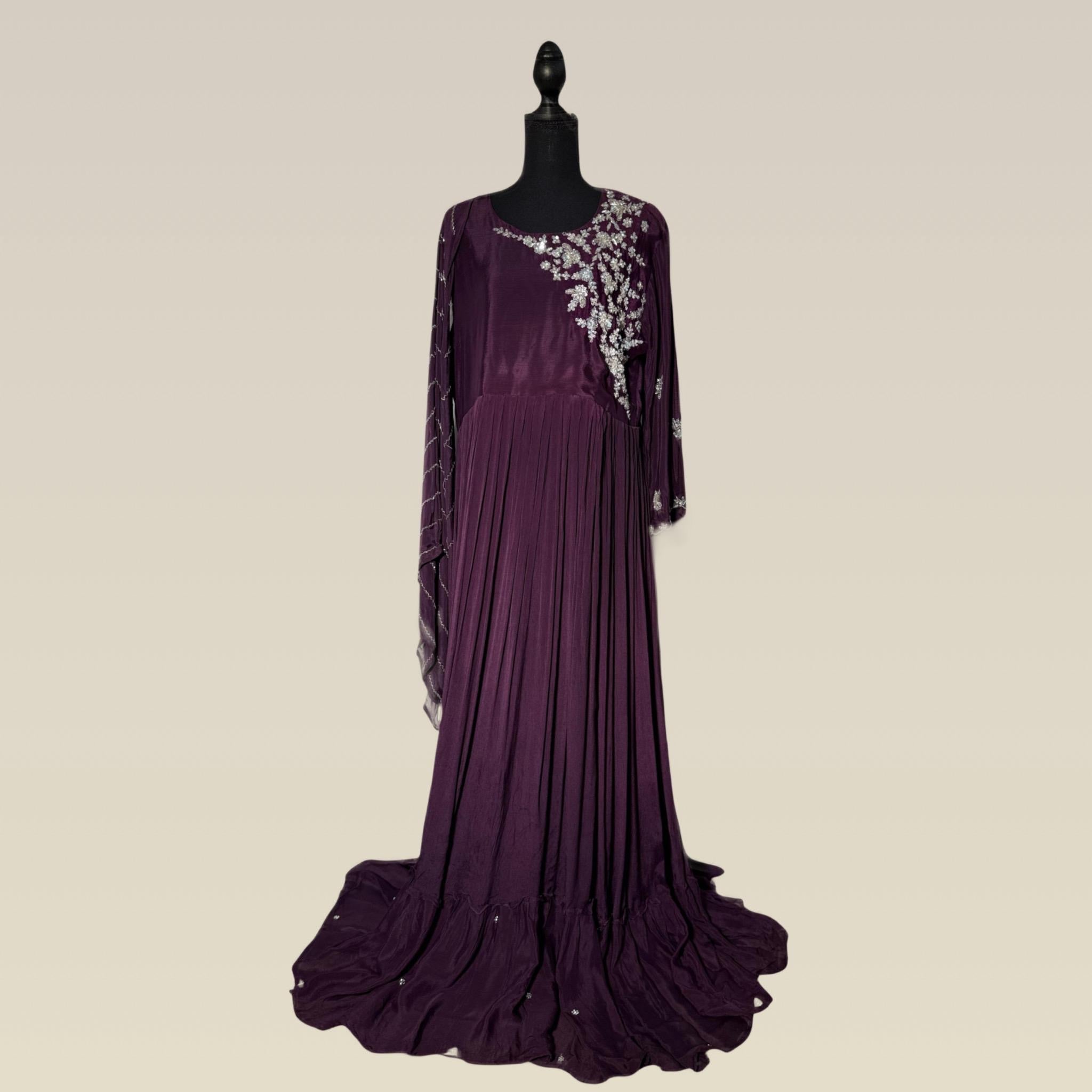 Zeenat Lane Luxury Silk & Chiffon Stitched 1 Pc