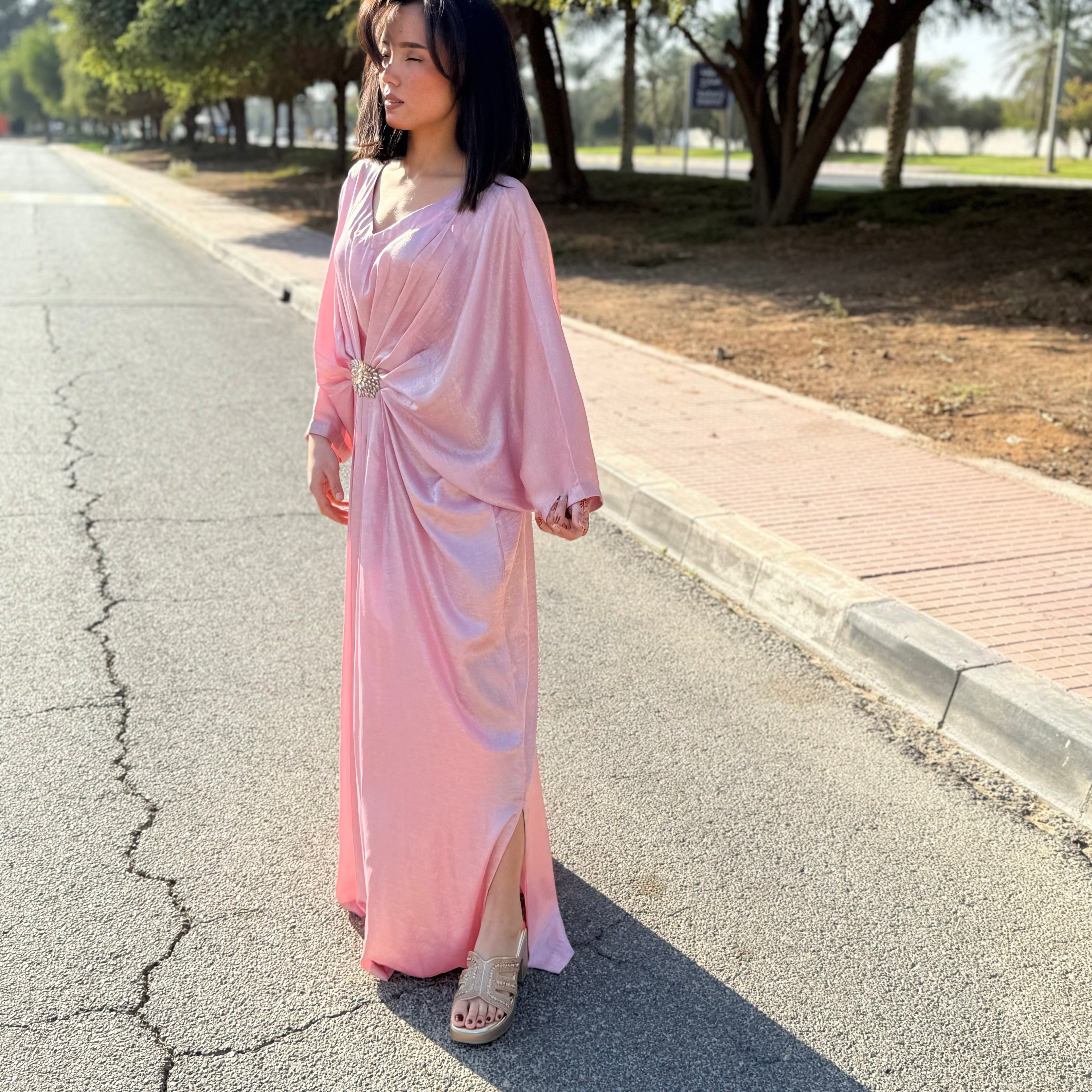 Rose Amira Kaftan Luxury Ensemble Stitched 1 Pc