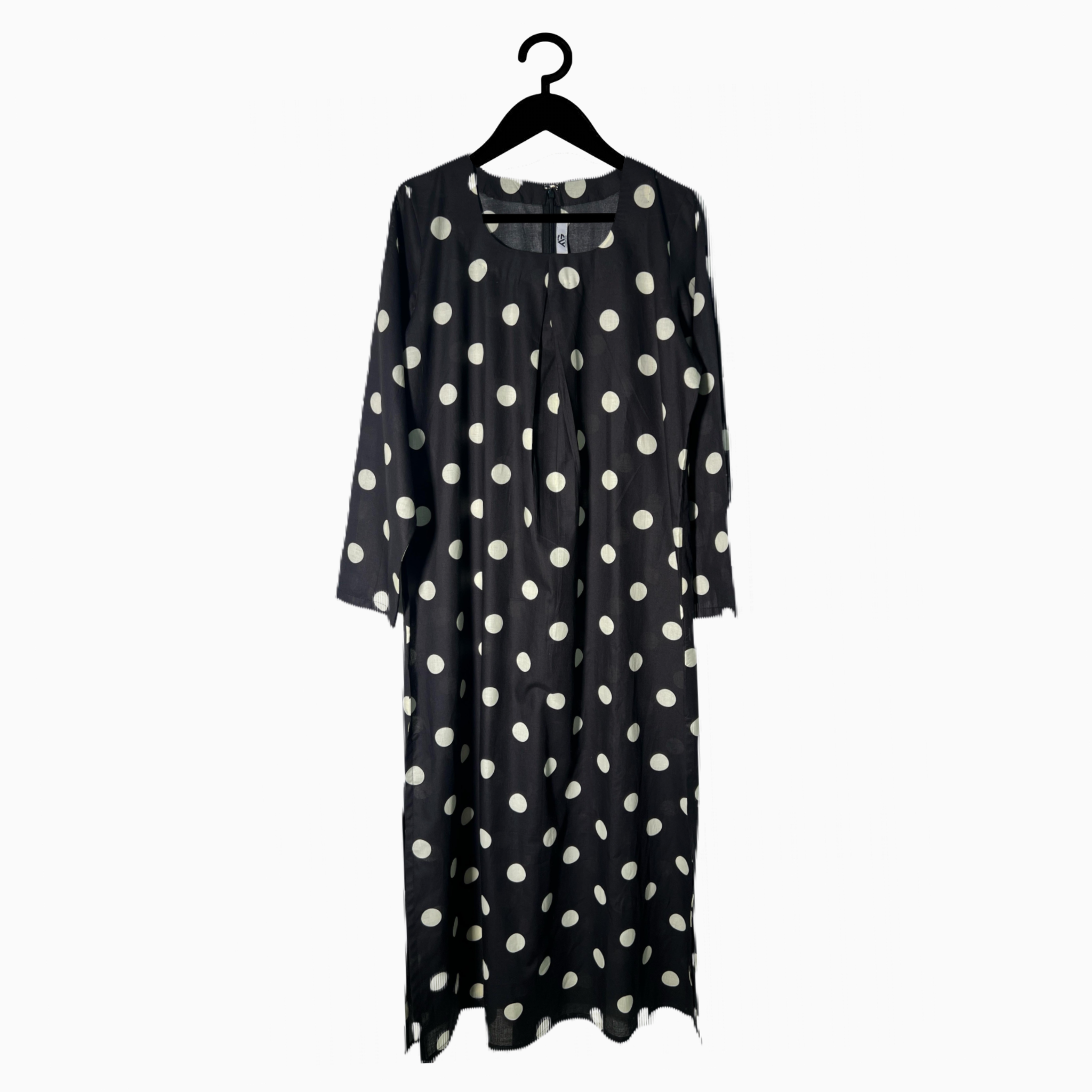 Black Polka dot cotton dress