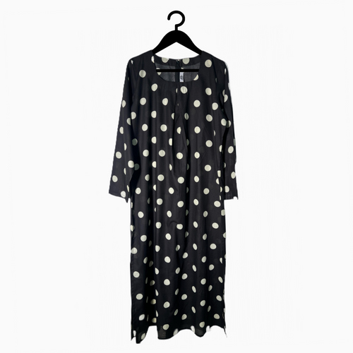 Black Polka dot cotton dress