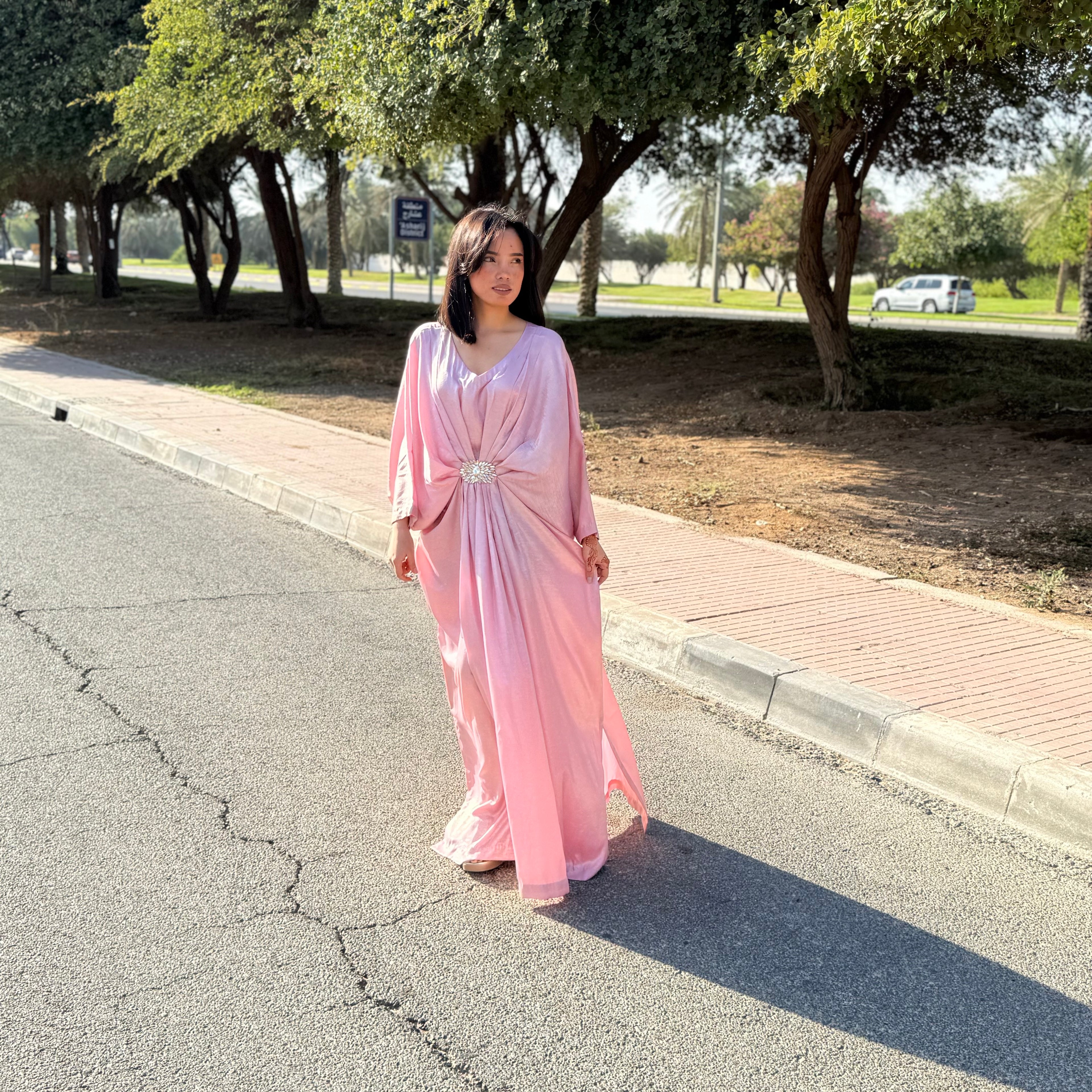 Rose Amira Kaftan Luxury Ensemble Stitched 1 Pc