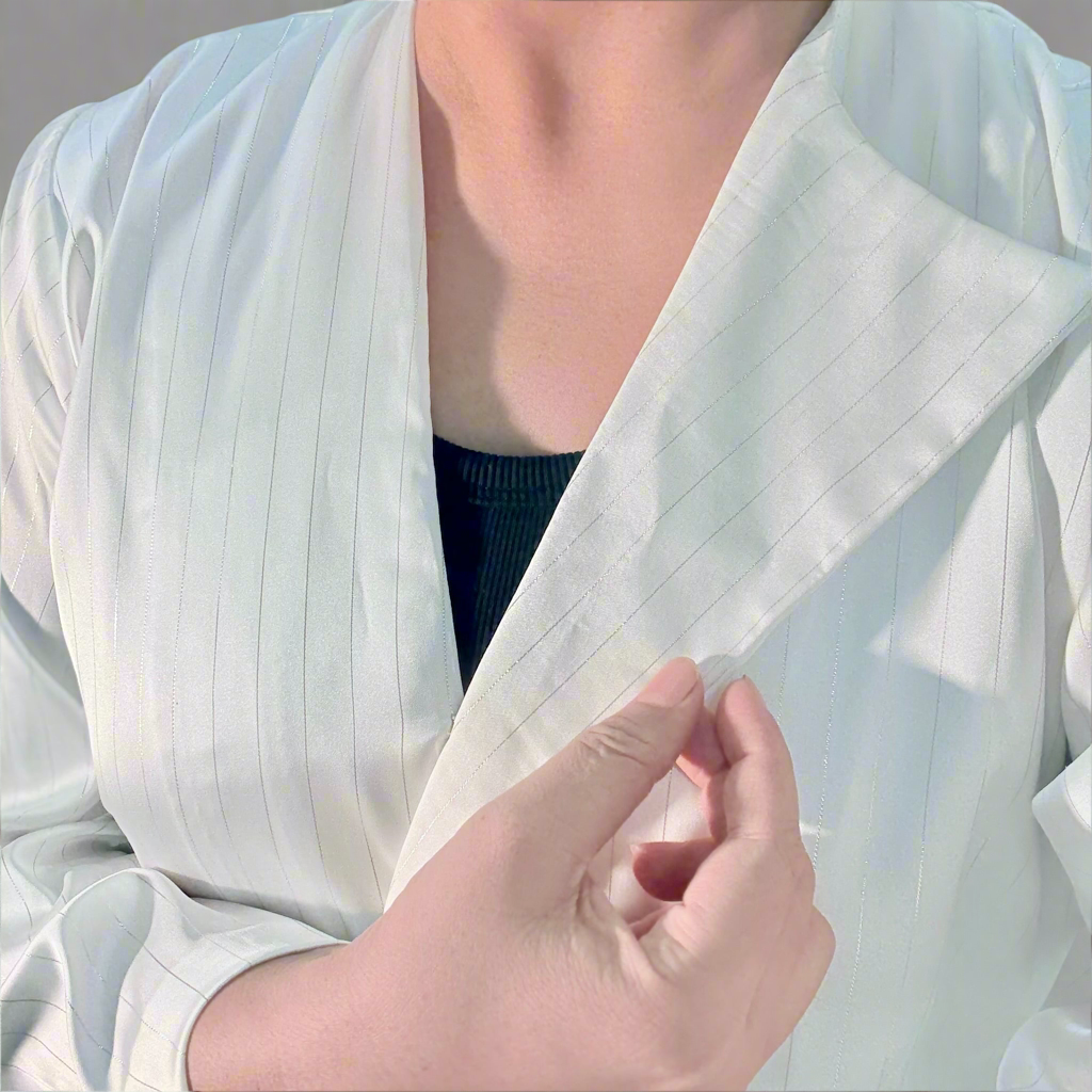 Crush Silk Skirt & Shirt Stitched 2 Pcs Ensemble