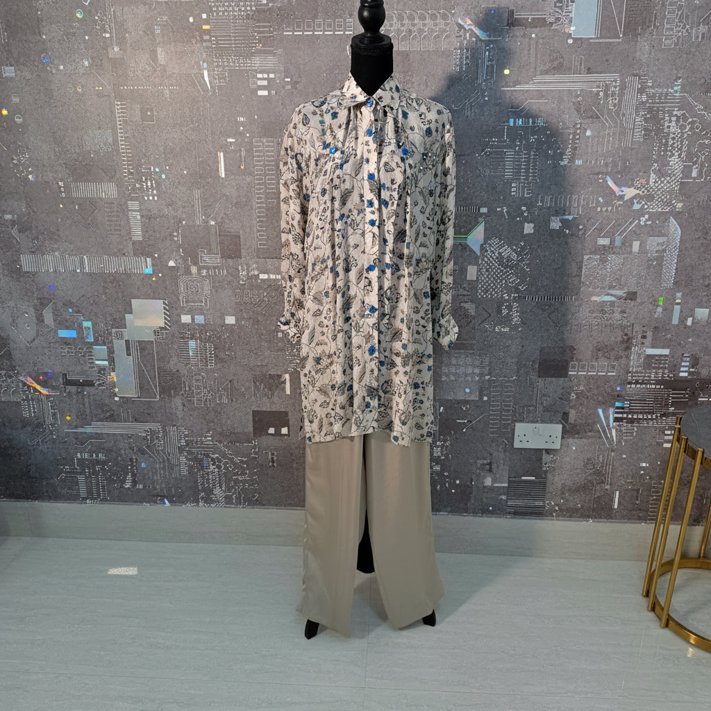 Silk & Sand Luxury Silk Stitched 2 Pcs Set