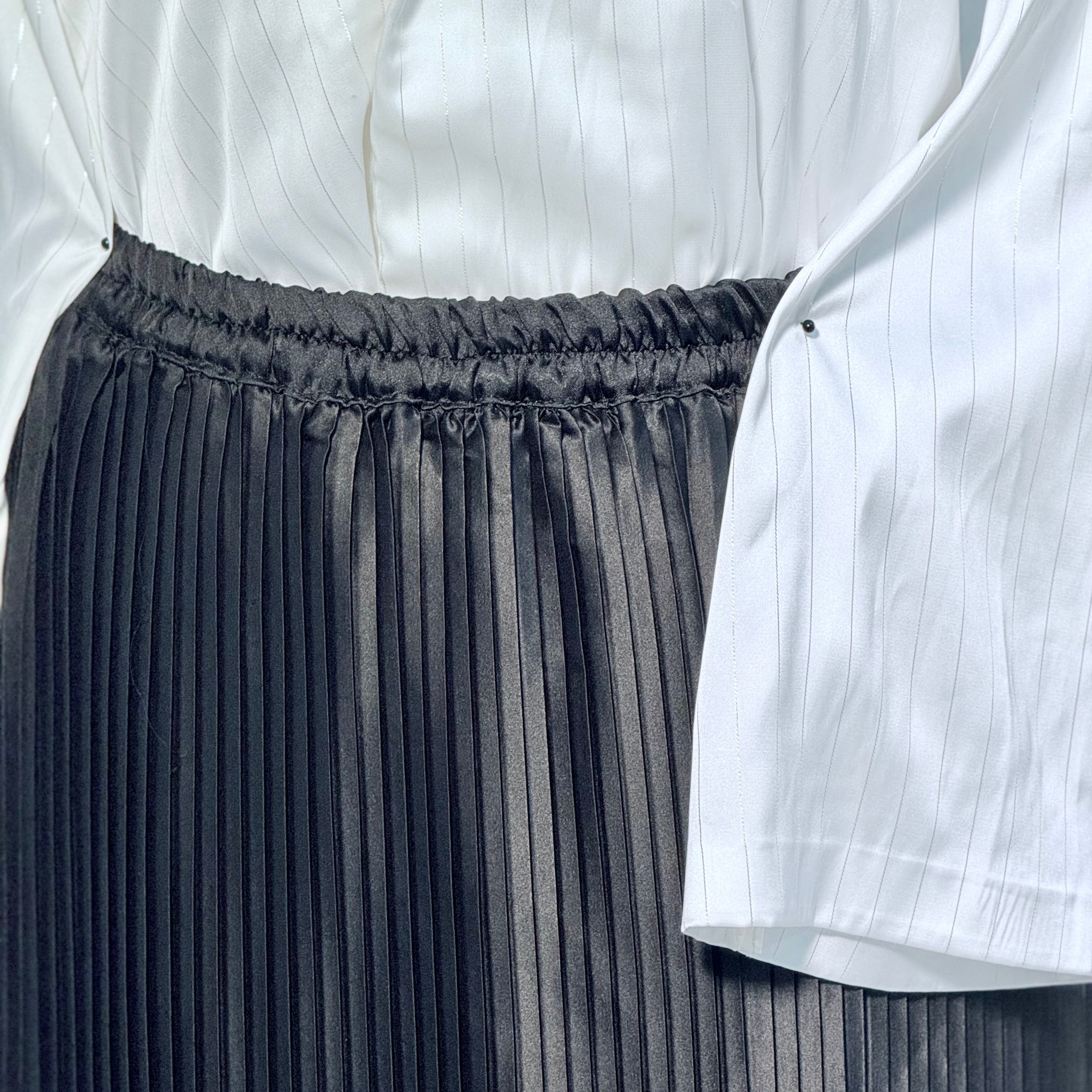 Crush Silk Skirt & Shirt Stitched 2 Pcs Ensemble