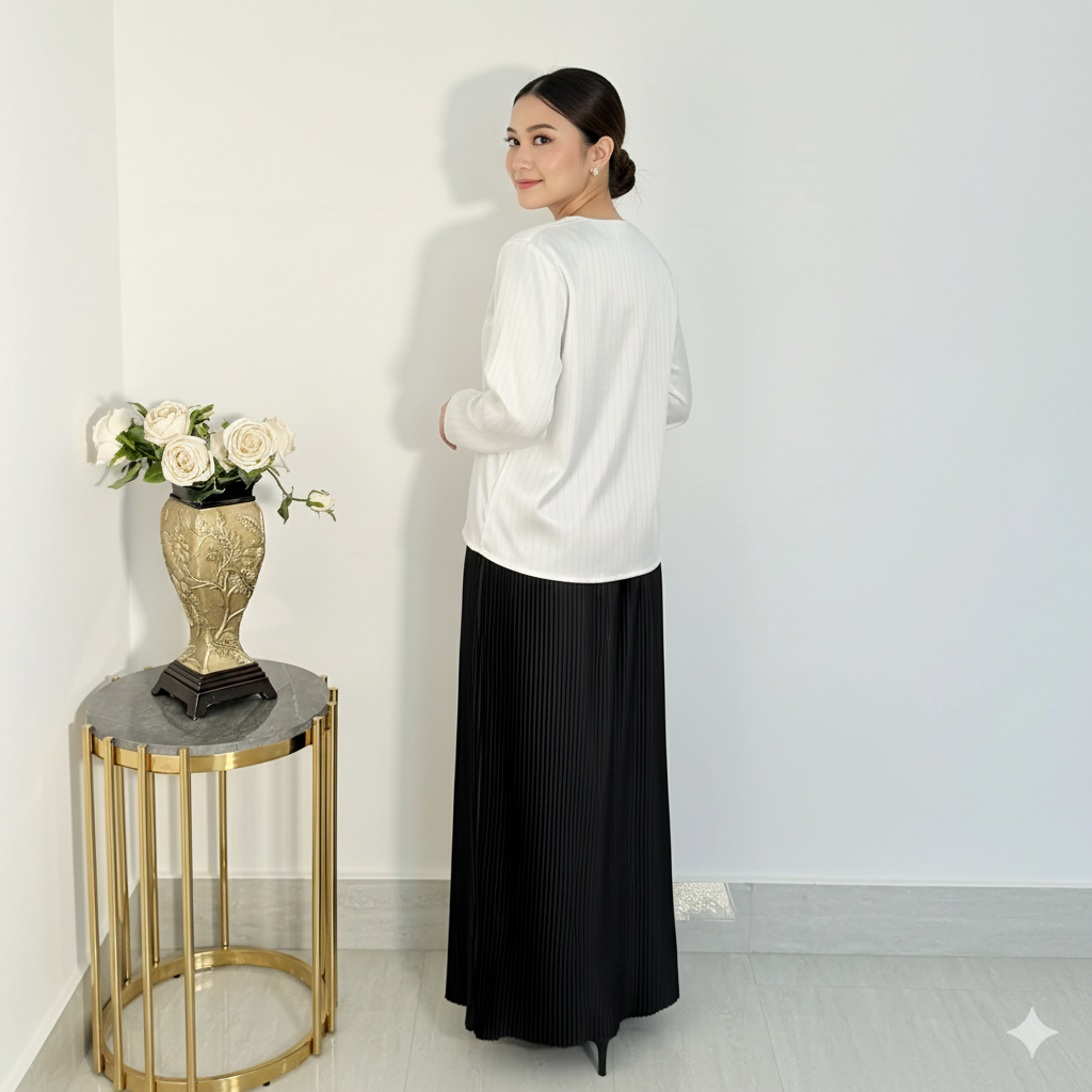 Crush Silk Skirt & Shirt Stitched 2 Pcs Ensemble