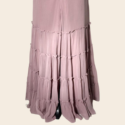 Our Top selling Light pink Short embroidered shirt with Palazzo