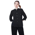Classic Black Silk Top Stitched 1 Pc