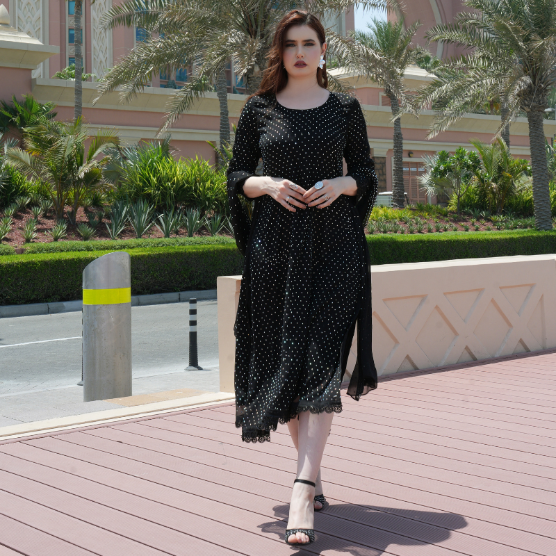 Opal Noor Chiffon Stitched 3 Pcs