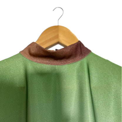 3 Shades Synthetic CDC Umbre Green Free size Kaftan