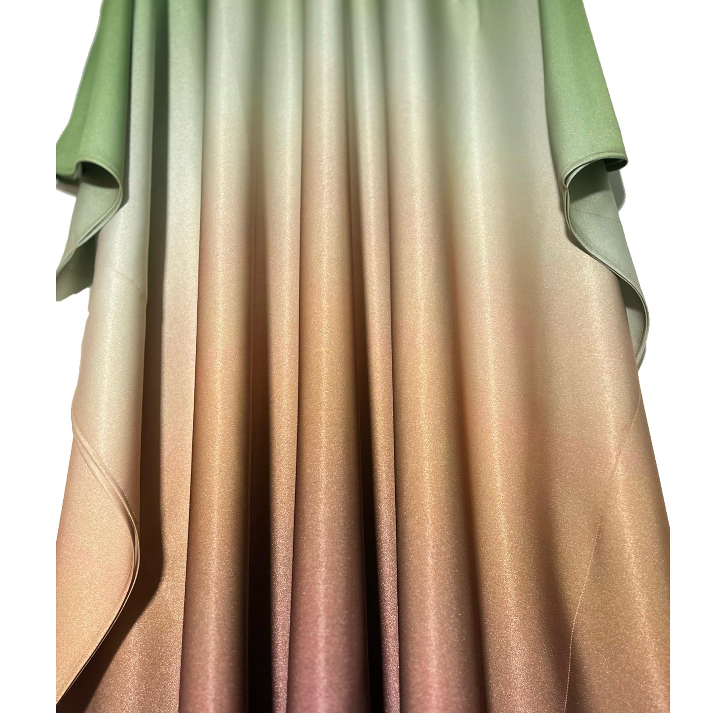 3 Shades Synthetic CDC Umbre Green Free size Kaftan
