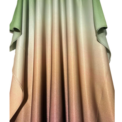 3 Shades Synthetic CDC Umbre Green Free size Kaftan
