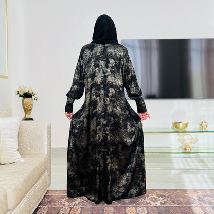 Long Arab Style High Neck Dress