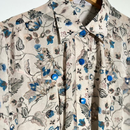 Viscose shirt with Crepe Silk trousers