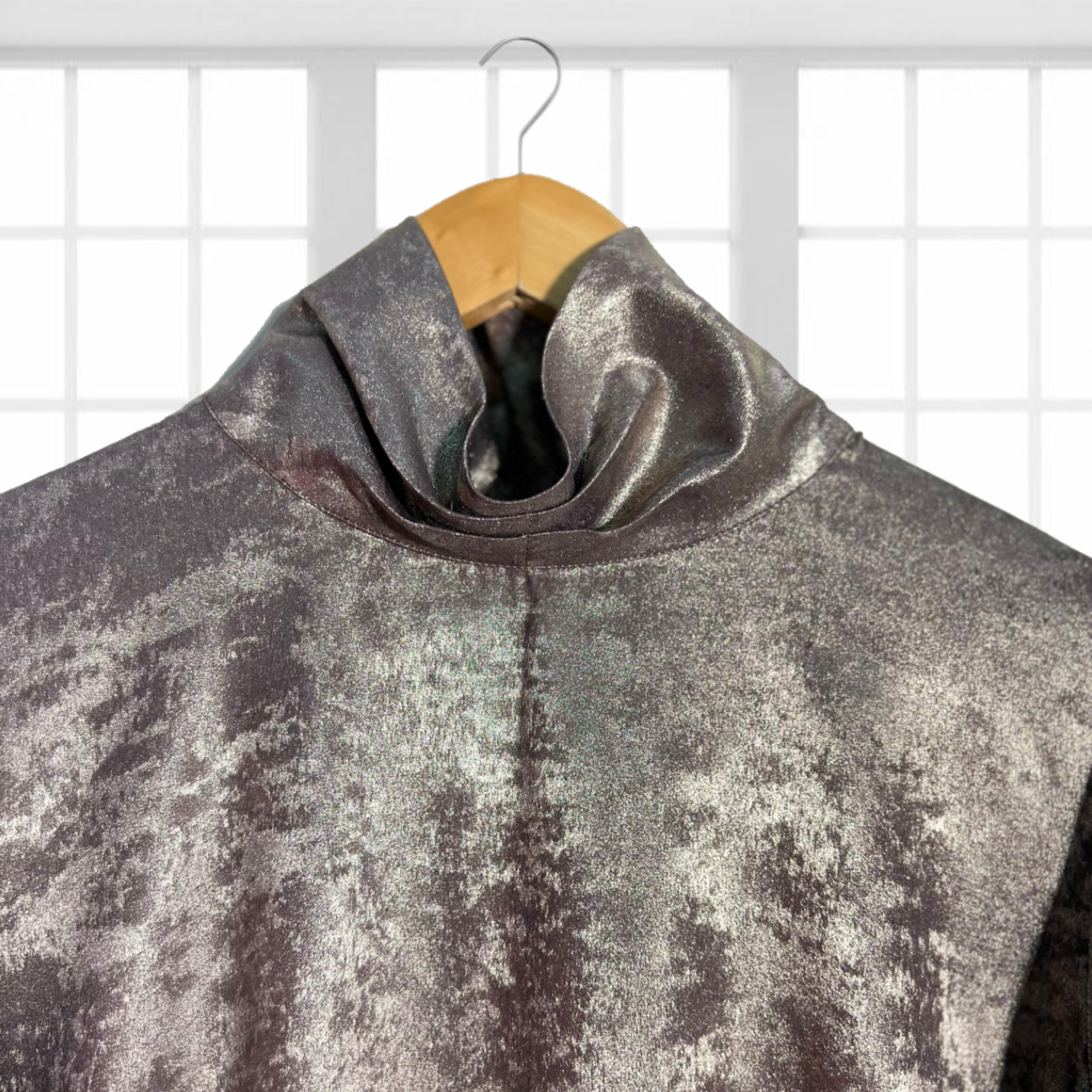 Ivory velvet silk Stitched 1 Pc