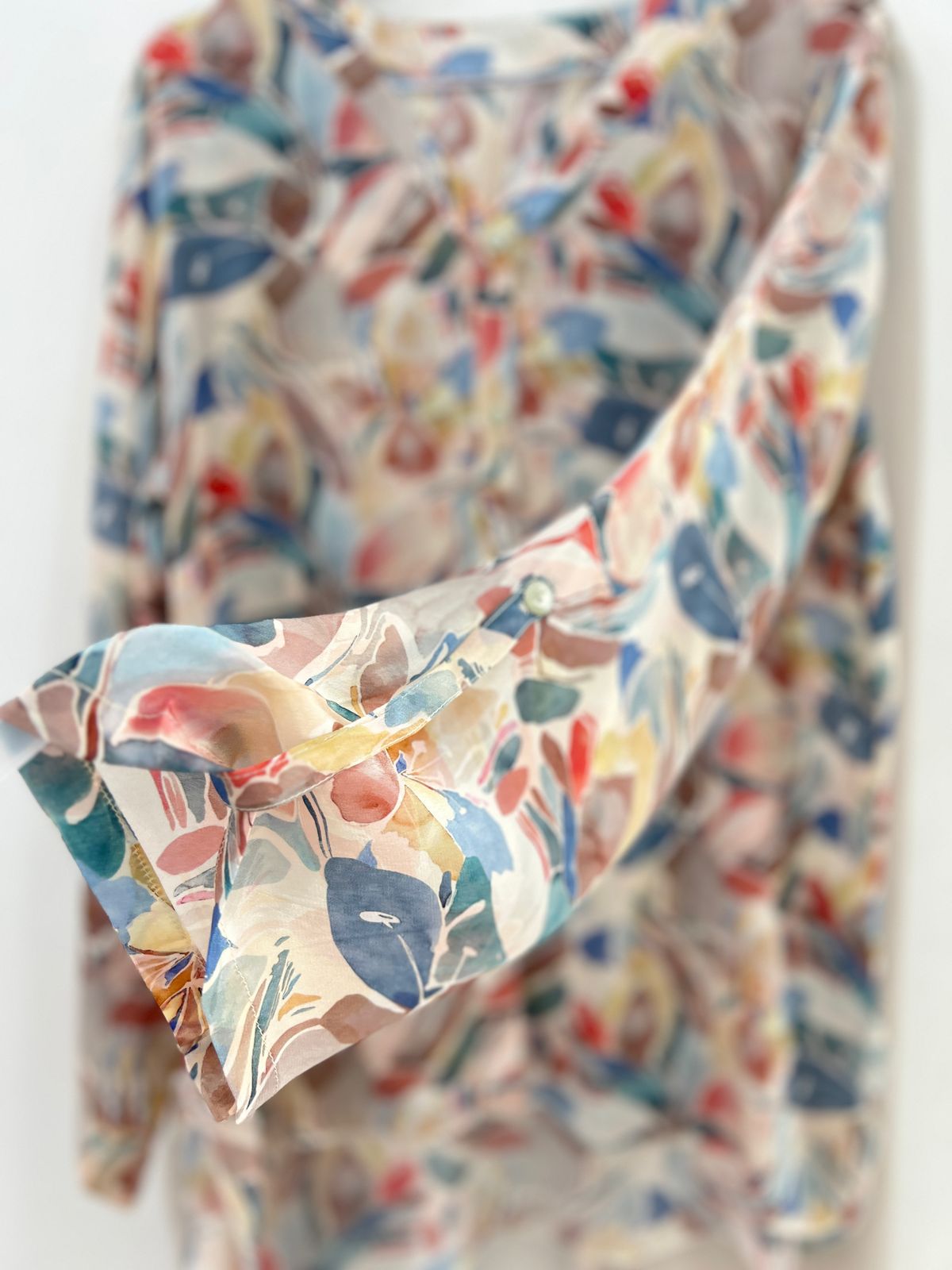 Chiffon Matelic Trouser Multicolor Crepe Shirt