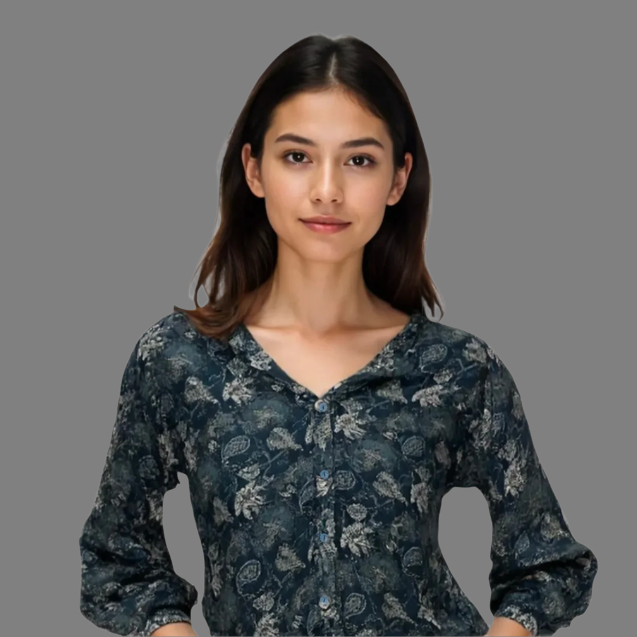 Crepe Silk Printed Top with Trouser